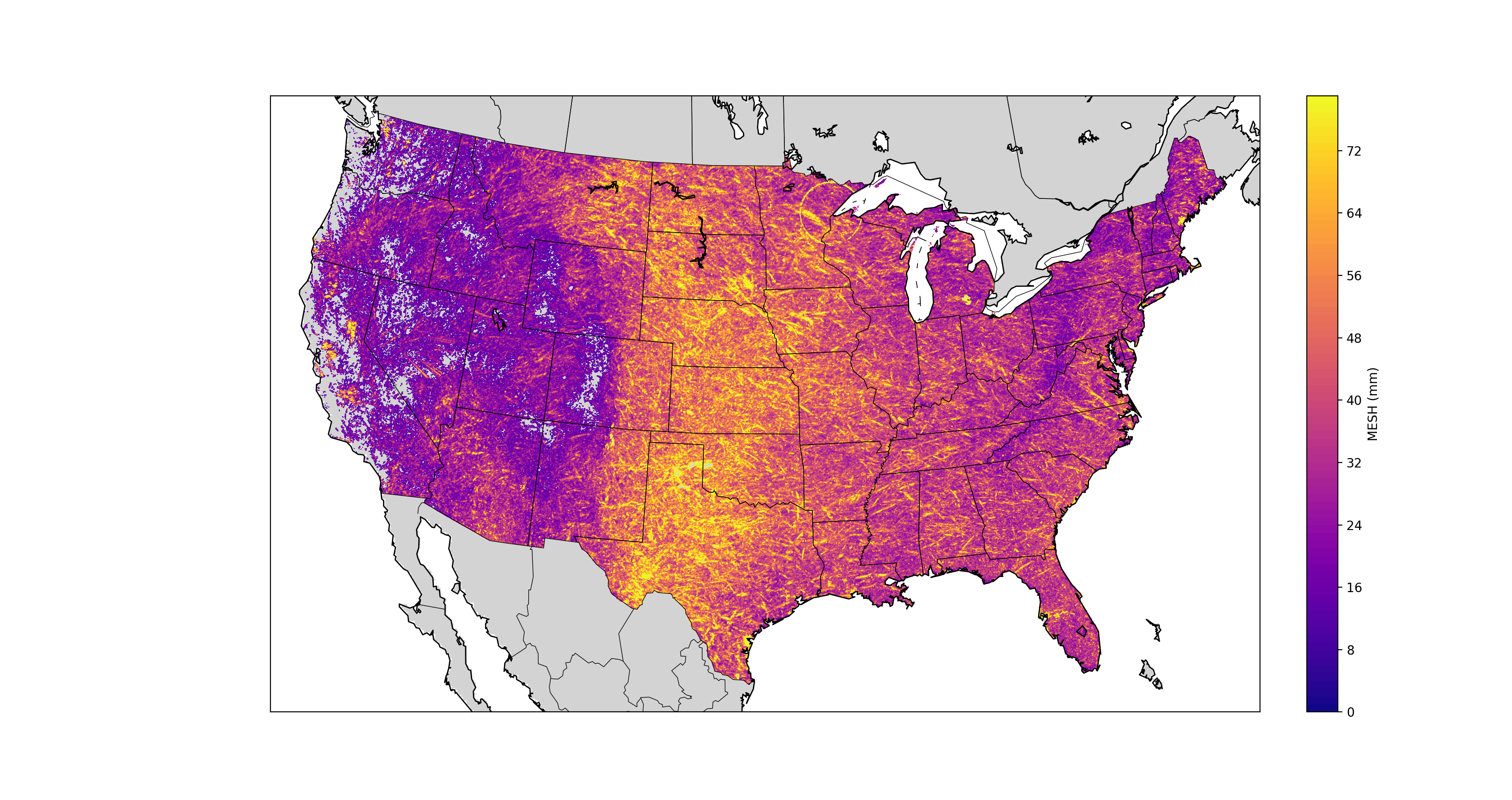 The Multi-Year Reanalysis of Remotely Sensed Storms Project, or MYRORSS combines individual radar data with other sources, like weather models and lightning data, for a more complete picture of storms. (Screenshot provided)